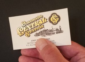 Victorian style business card