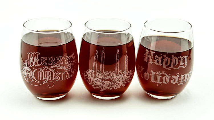 laser etched wine glasses