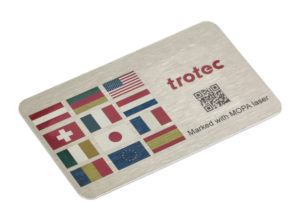 Trotec Laser metal marking