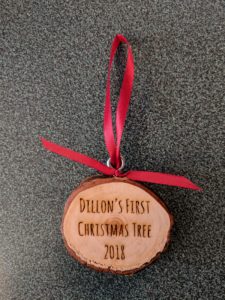 custom wood ornament