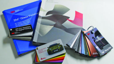 Sample books and color charts are great to have on-hand for reviewing film options with customers.