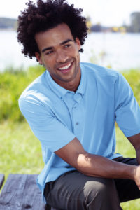 Ultra Club Lakeshore Performance Polo - Columbia Blue