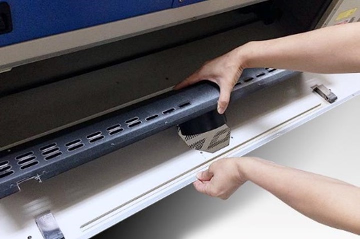 laser engraving exhaust