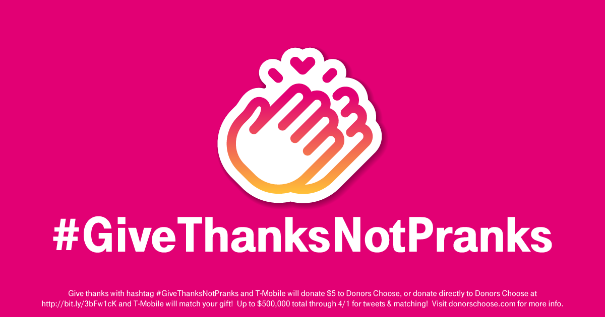 Give Thanks to Pranks SanMar T-Mobile