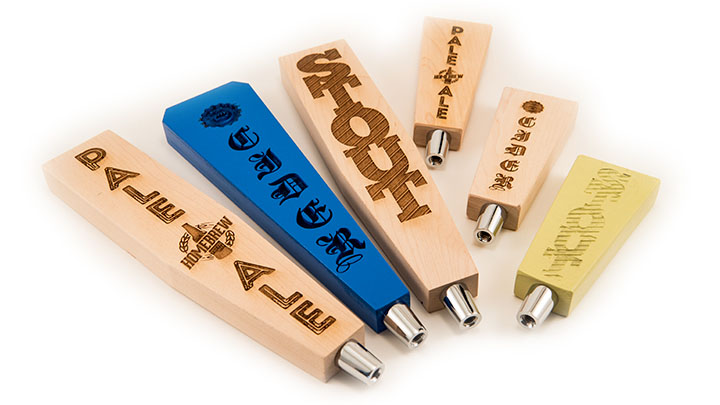 Epilog engraved-beer-tap-handles