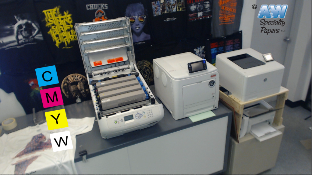 white toner transfer printer