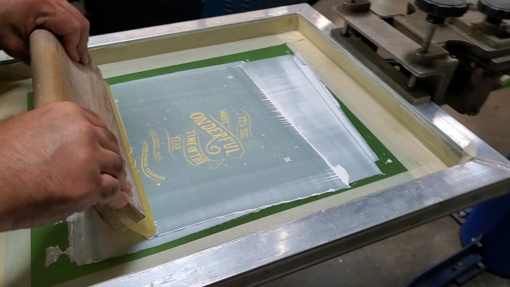 screen printing poly bags