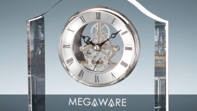 custom glass clock gift