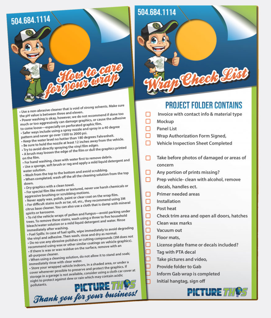 door hanger checklist