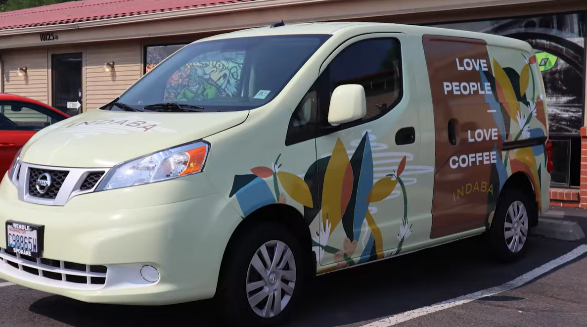 Inked Wraps Completes Full Coverage Van Wrap for Coffee Shop GRAPHICS PRO