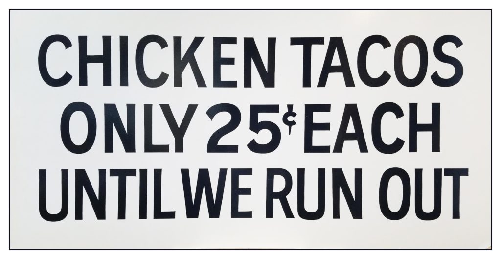 panel sign
