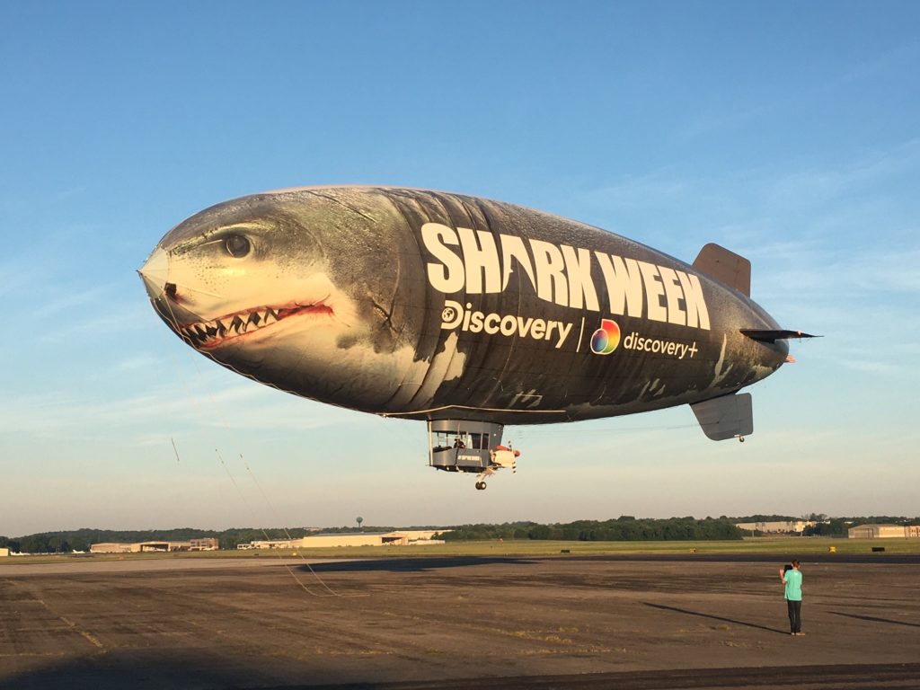 WestRock Wraps Discovery Channel Shark Week Blimp GRAPHICS PRO