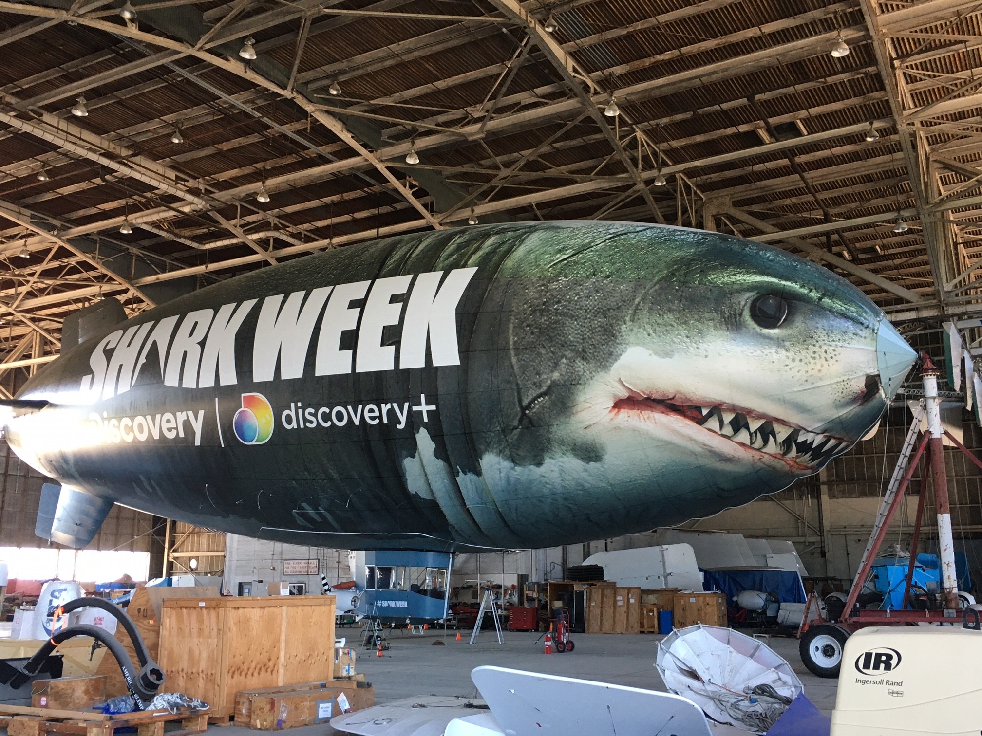 WestRock Wraps Discovery Channel Shark Week Blimp GRAPHICS PRO