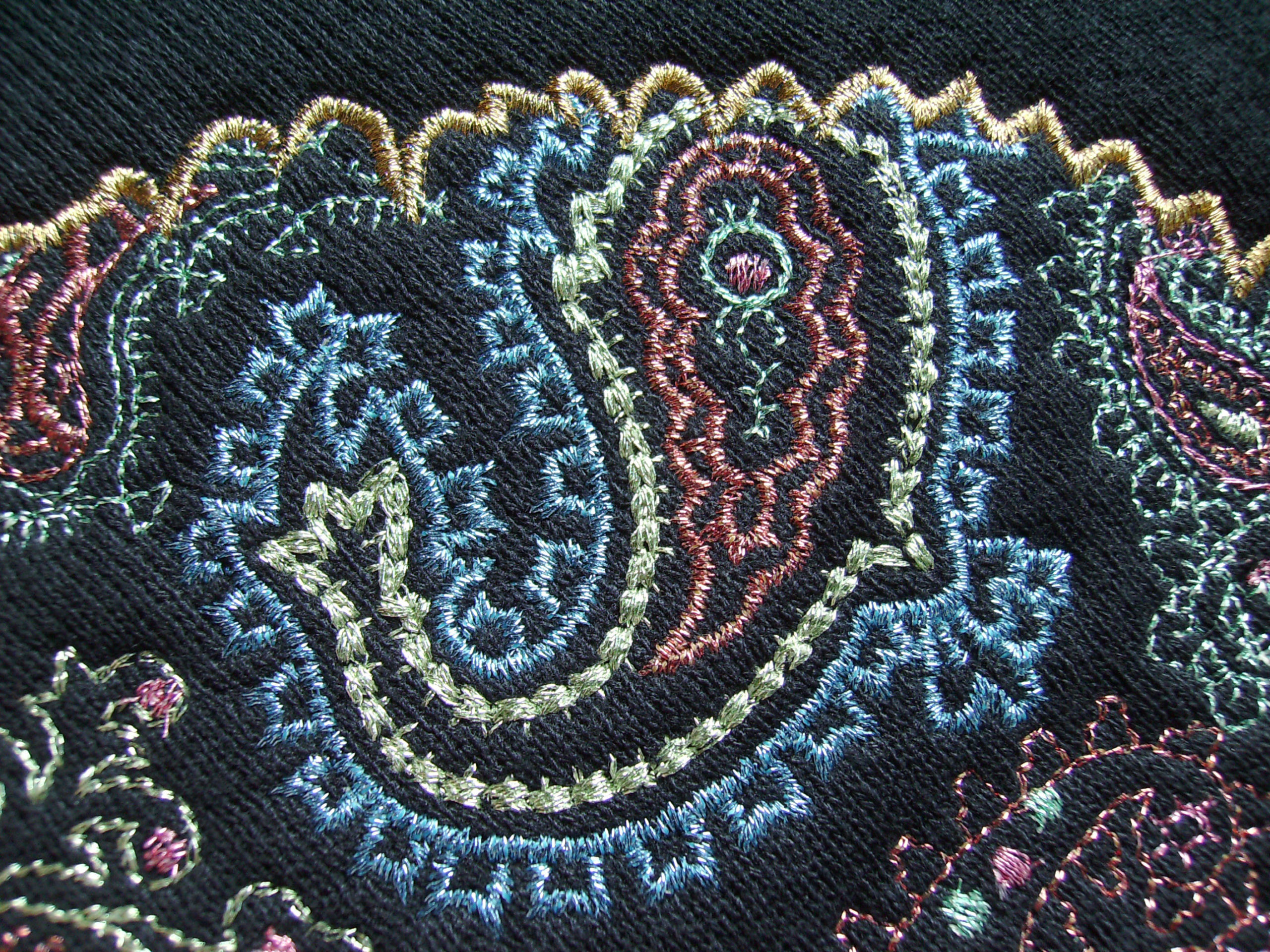 paisely embroidery