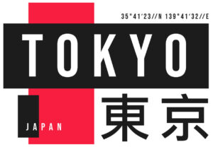 Tokyo t-shirt design. T-shirt design with Tokyo typography for tee print, poster and clothing. Japanese inscriptions - Tokyo and Japan. Vector