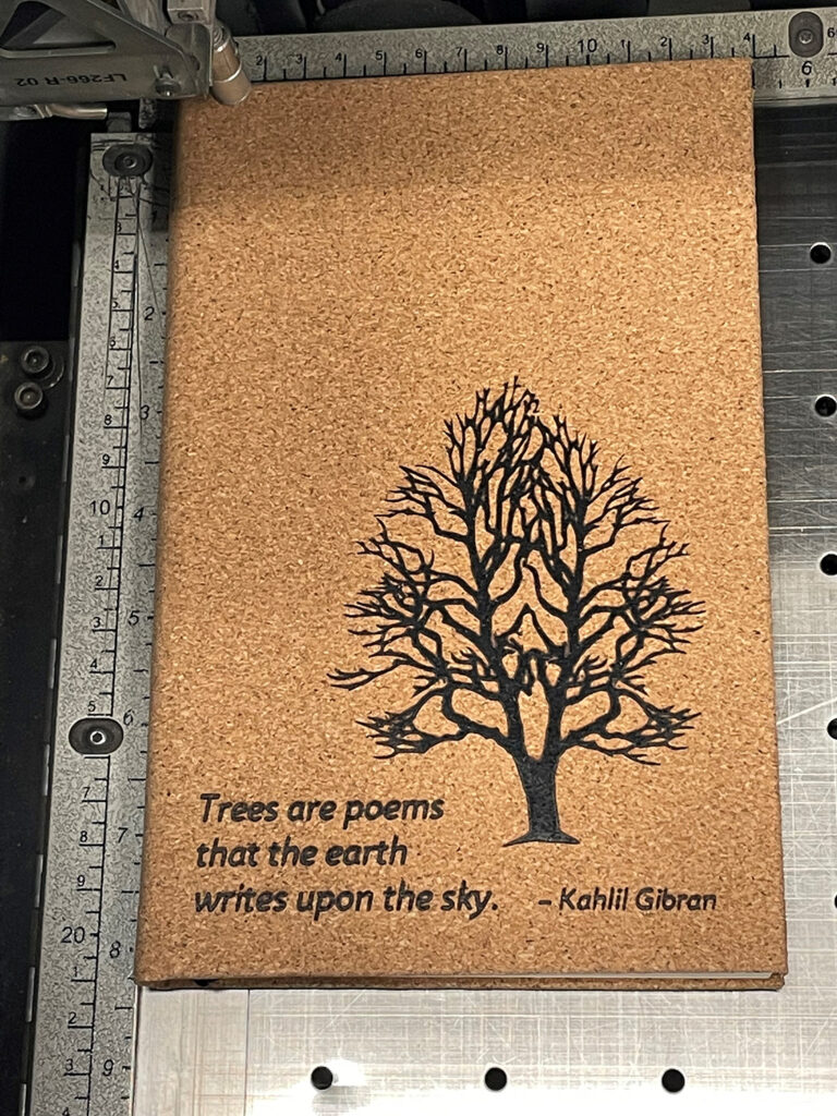 laser engrave journal