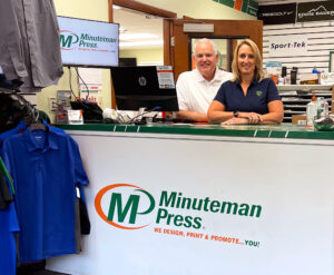 Minuteman Press Concord NC 1 Pat and Chris McGroder Lobby