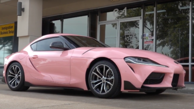 Toyota Supra pink