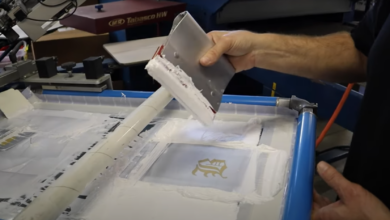 manual screen printing