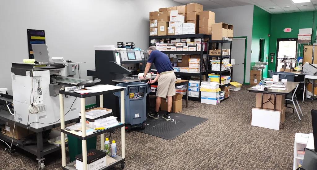 Minuteman Press Cranberry Township PA Production Area