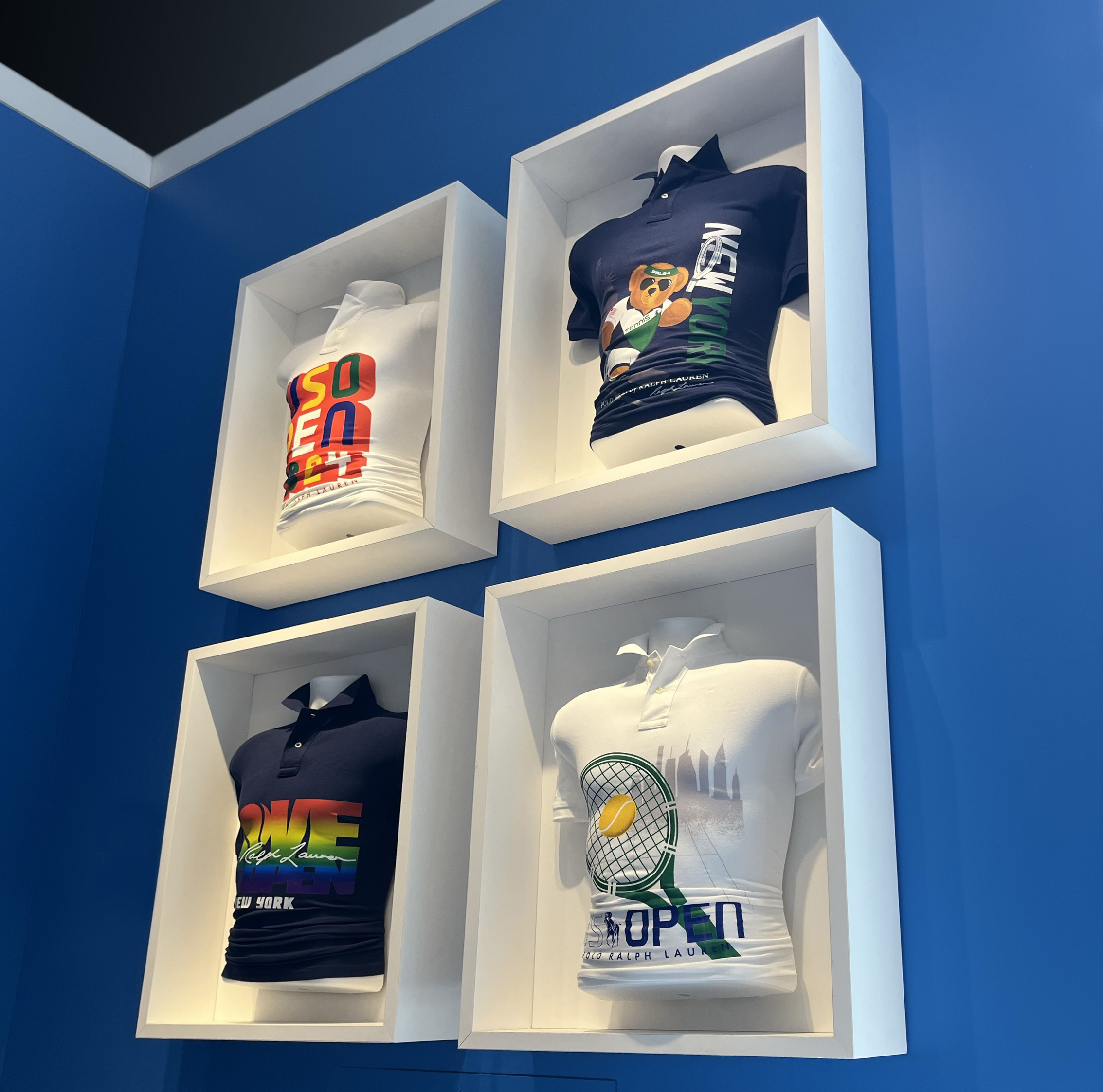 US Open Shop Personalized Apparel Wall Display Roland DGA