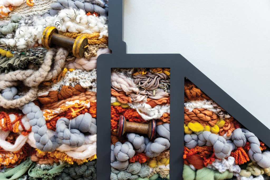 Spinning Mill Lofts Fiber Art Focal Wall 5