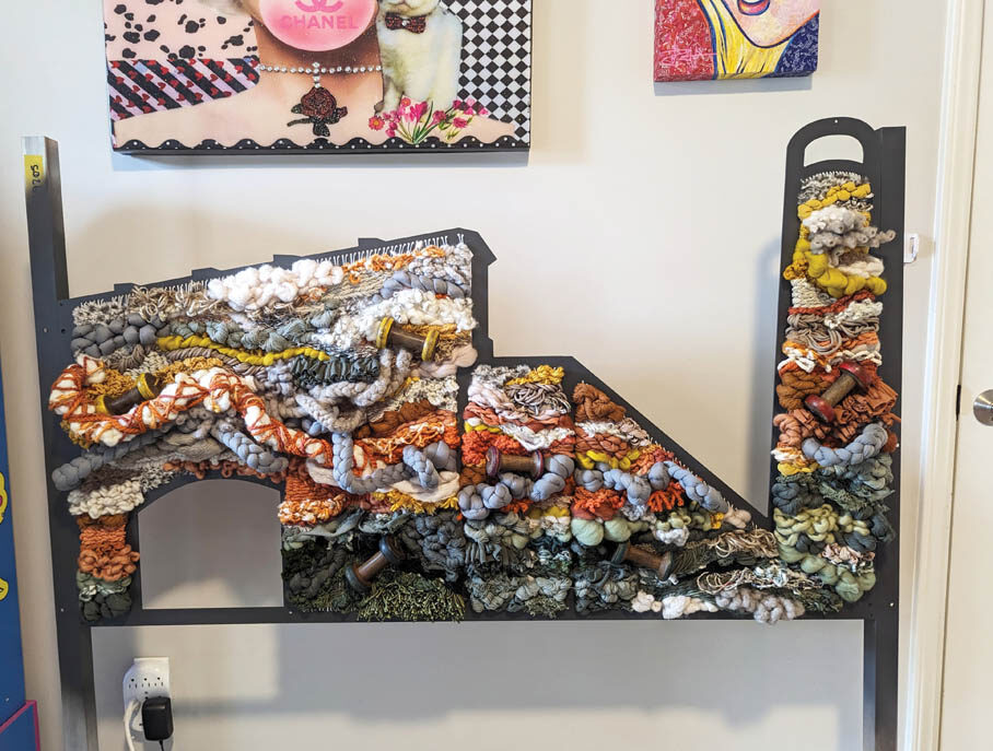 Spinning Mill Lofts Fiber Art Focal Wall All the Sections 2 e1742496719205