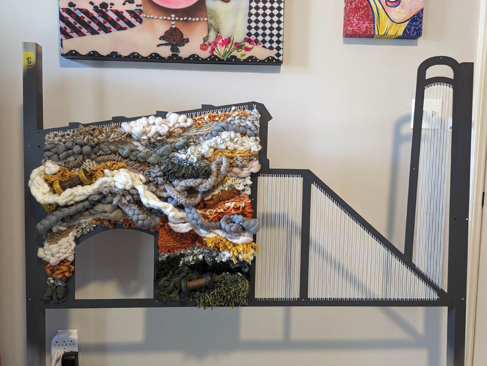 Spinning Mill Lofts Fiber Art Focal Wall First Section 1
