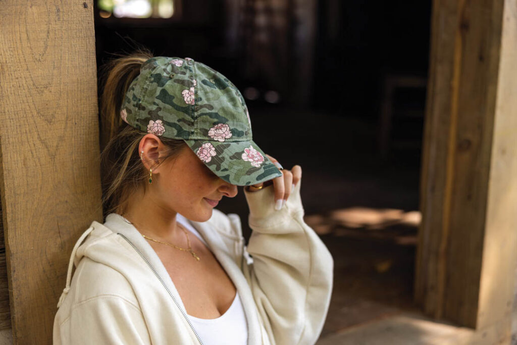 Hattie Cap in Floral Camo