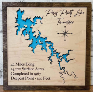 UV printed map