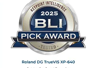 Roland DG wins 2025 Keypoint Intelligence BLI Pick Award