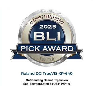 Roland DG wins 2025 Keypoint Intelligence BLI Pick Award
