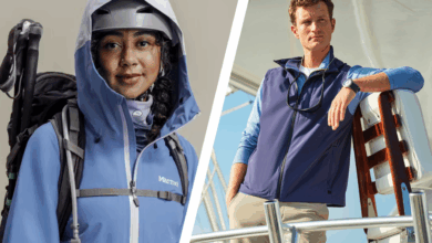 Left: Image credit Marmot; Right: Image credit vineyard vines