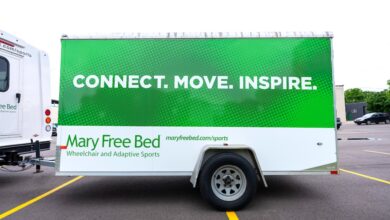 General Formulations trailer wrap Mary Free Bed Wheelchair & Adaptive Sports