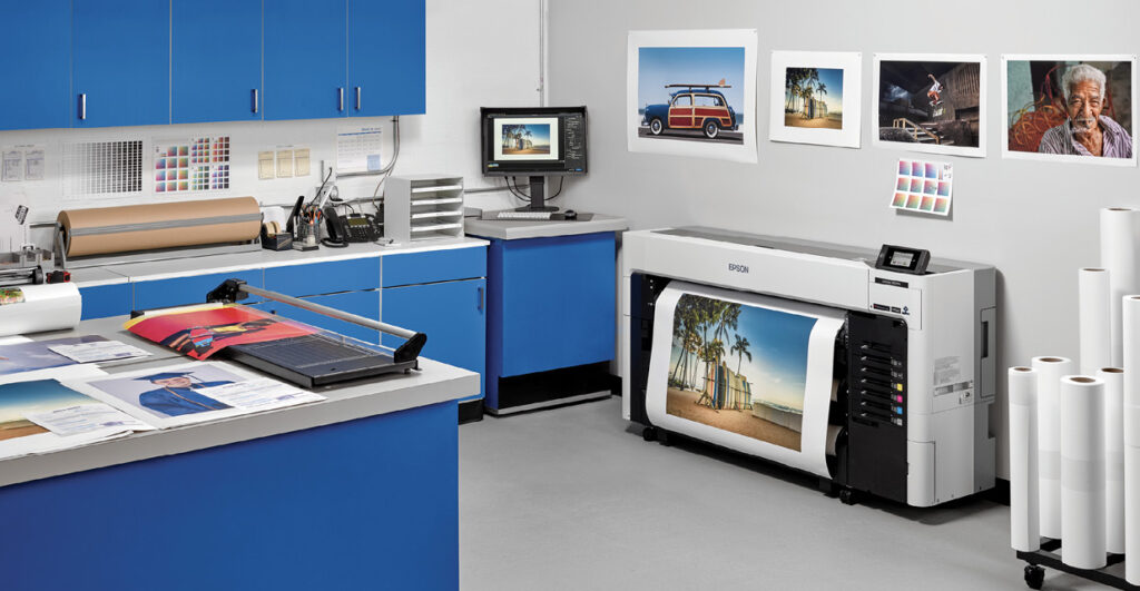 studio with printer
