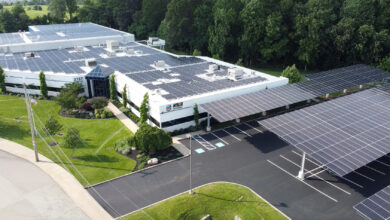Ninja Transfers facility solar array rendering