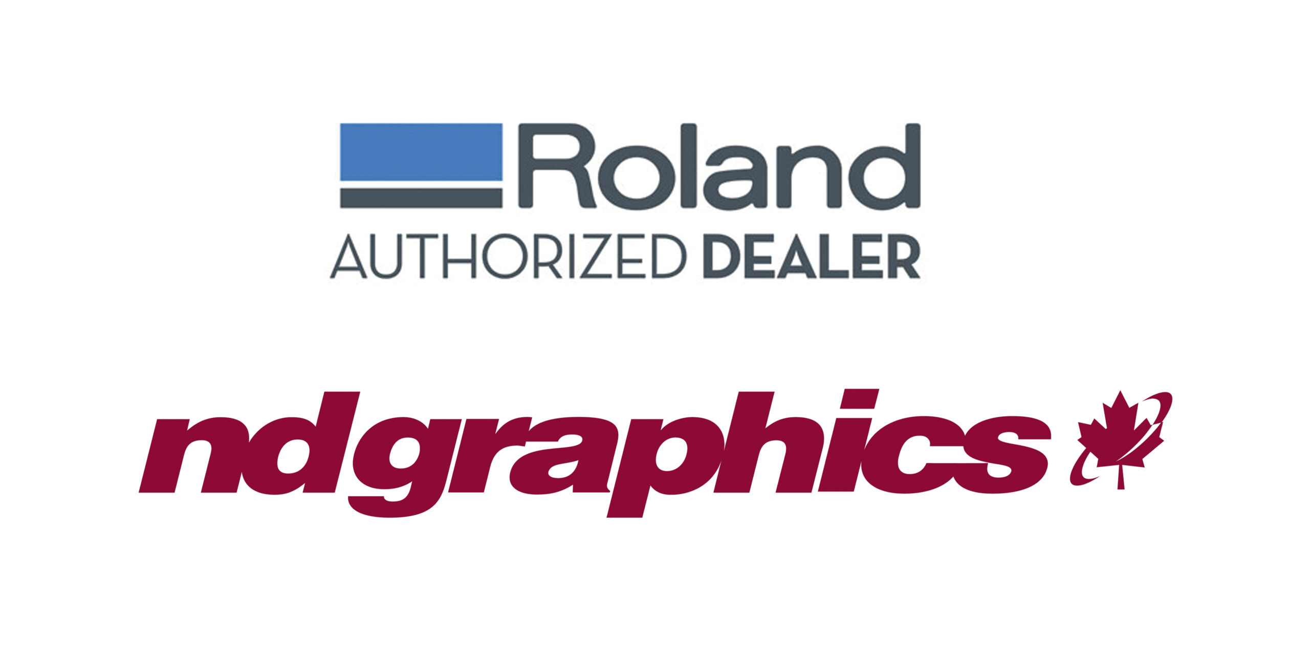 Roland DG logo and ND Graphics logo