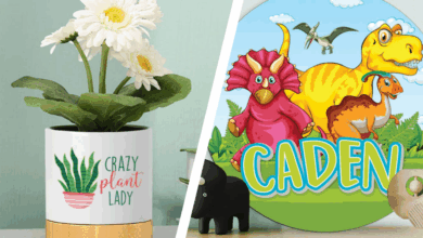 sublimation sublimated plant pot and name sign