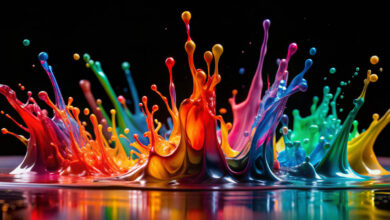 ink splatters