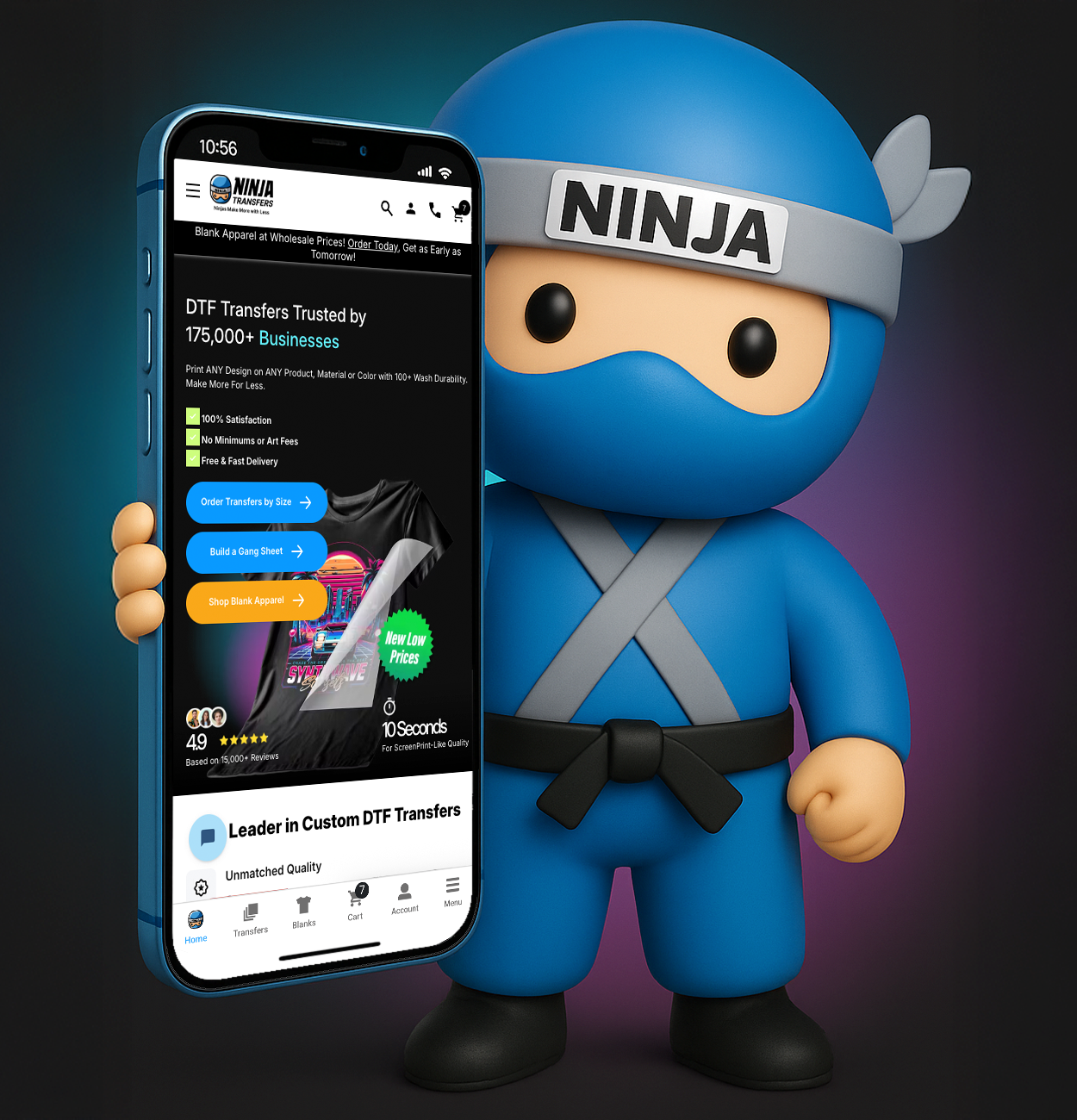 Image courtesy of Ninja Transfers