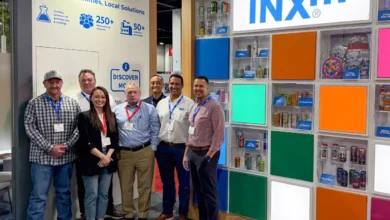INX team at trade show