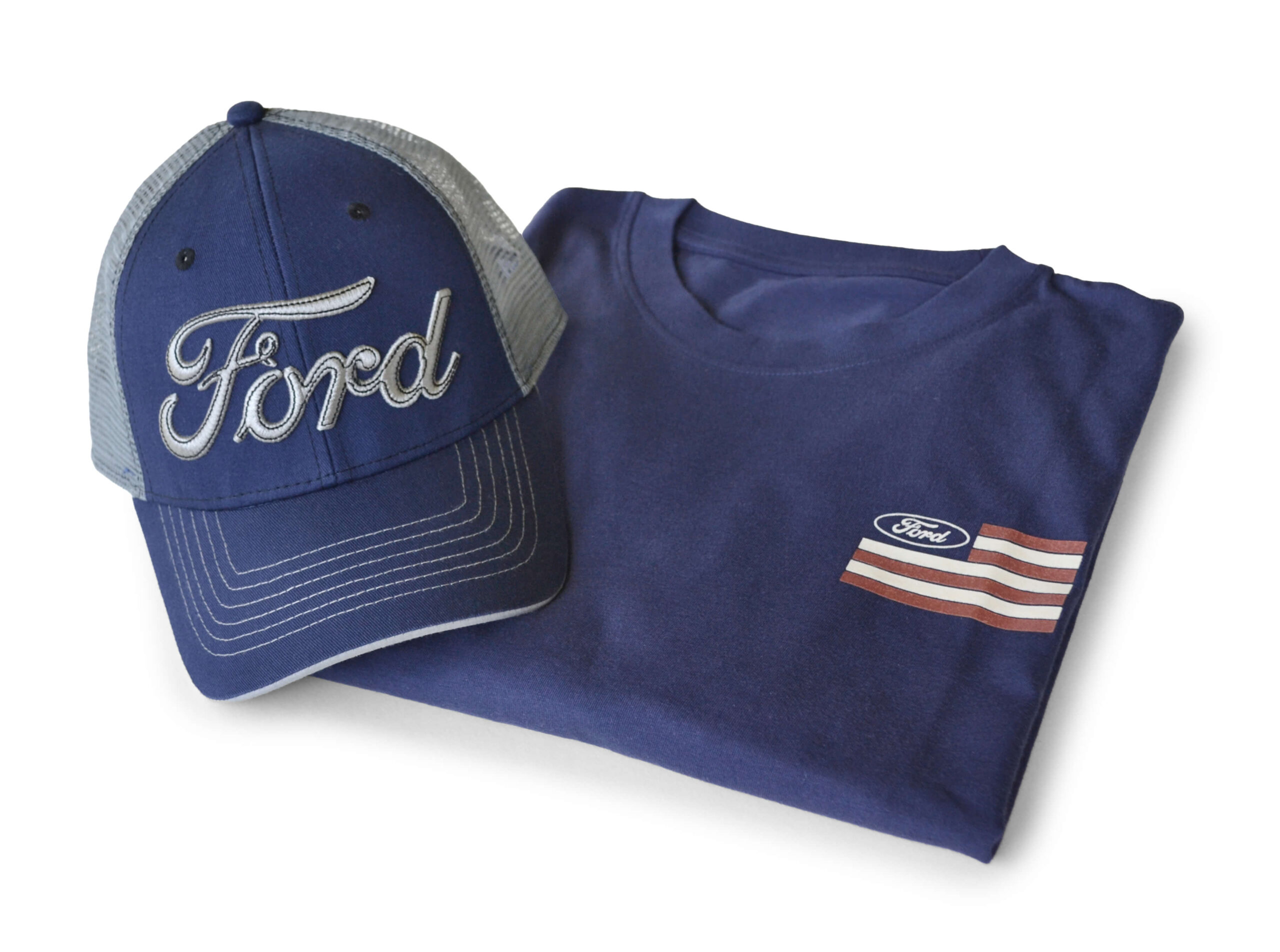 ford hat and shirt Image courtesy of Infinity Product Group