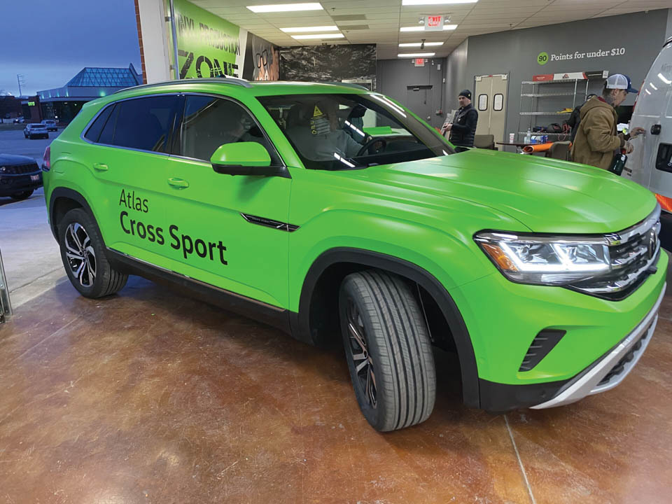 Image 3 Avery Dennison Chicago Wrap Atlas Auto Show Chicago Wrap Green AD Public