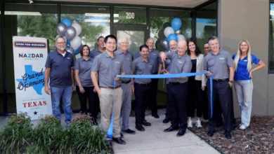 Nazdar ribbon cutting ceremony