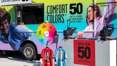 Comfort Colors game day set up - Image credit: Gildan