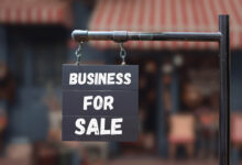 business exit strategy - business for sale sign