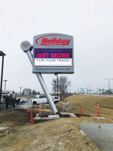 Holiday Automotive Sign