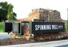 Spinning Mill Lofts monument sign