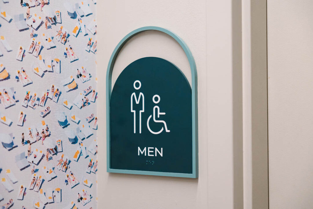 Restroom Sign Photo Taken by Megan Morales