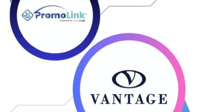 Vantage Apparel and PromoLink logos graphic